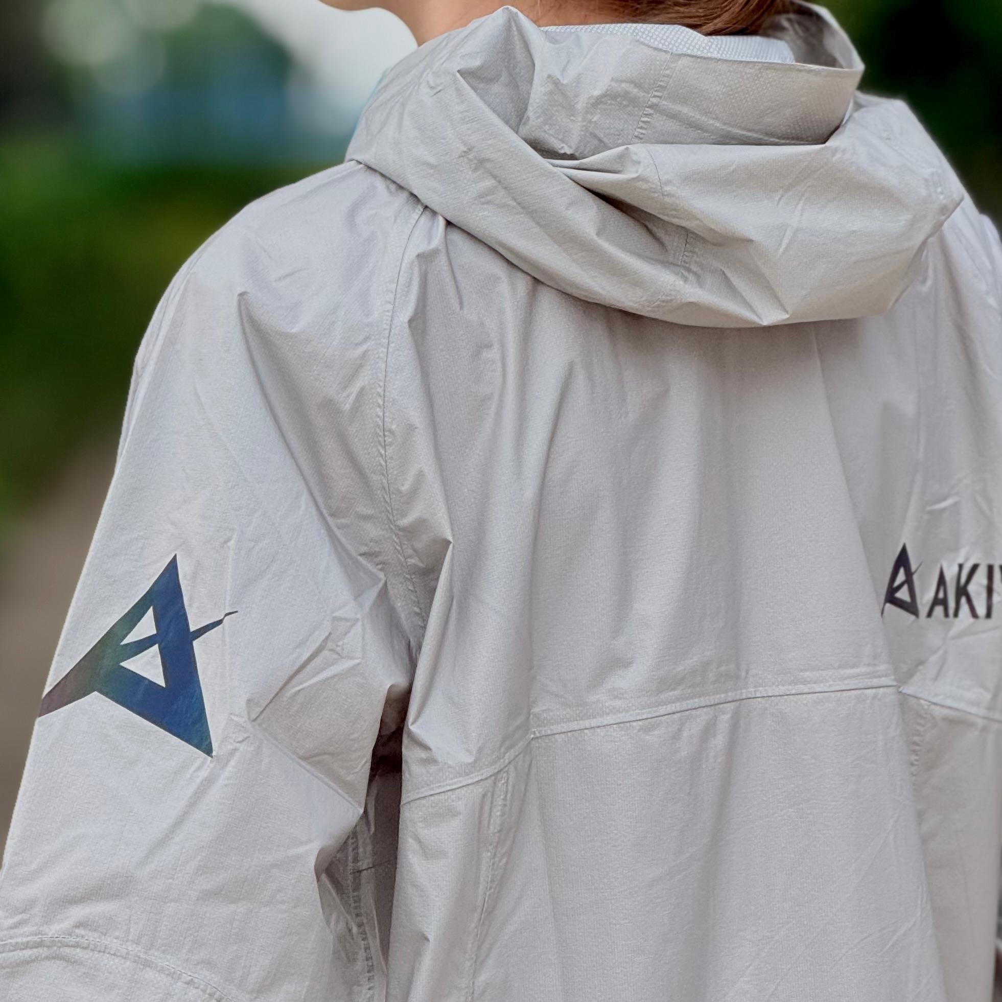 AKIV 雲跡 20K 機能收納式風褸男女款 | 霧灰