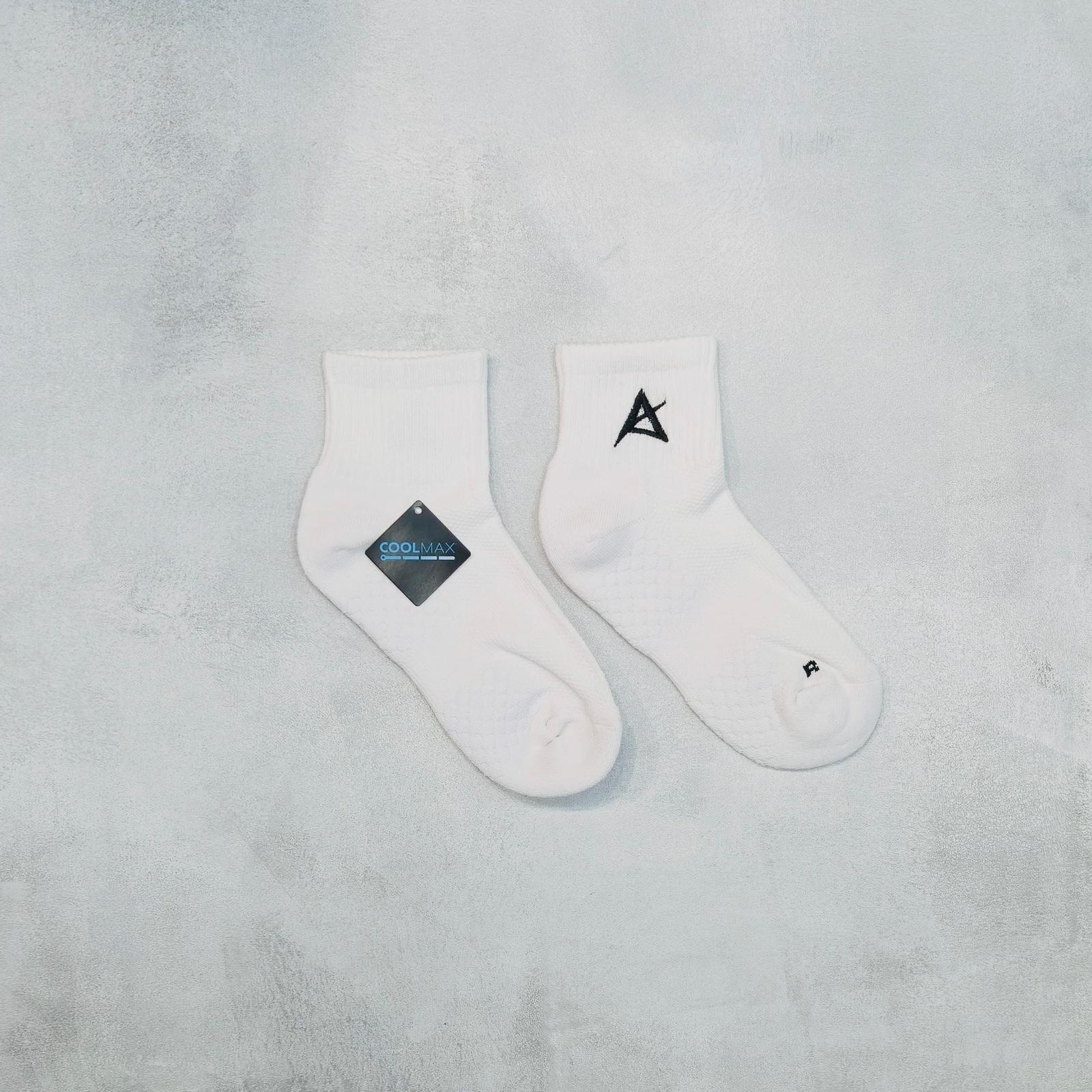 AKIV Mid-Cut Coolmax Running White Socks Unisex | Free Size | Black A Edition
AKIV 中筒Coolmax白色跑步襪男女款 | 均碼 | 黑色A版