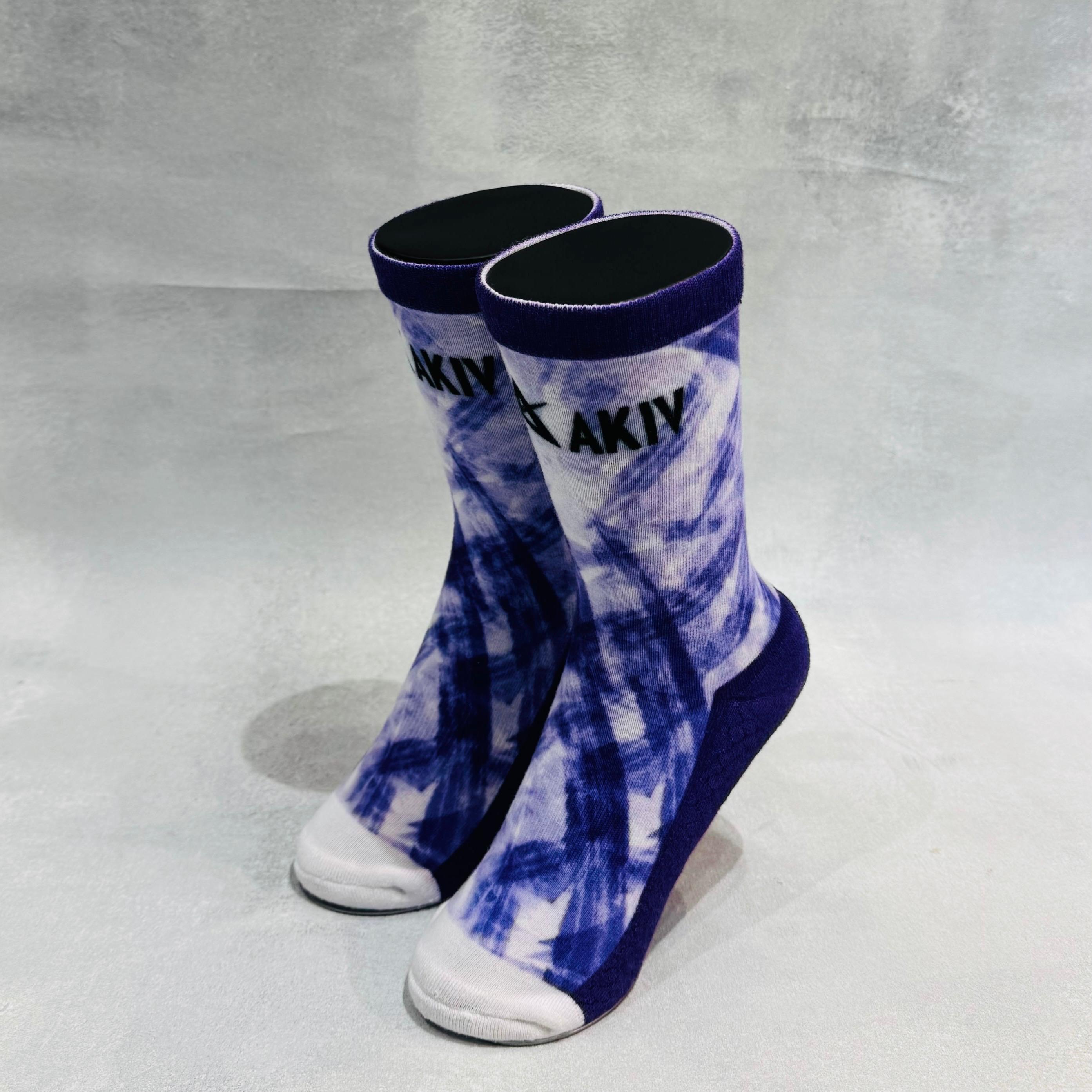 AKIV High-Cut Coolmax Light Cushion Running Socks Unisex | Free Size | Violet Motion
AKIV 高筒Coolmax輕氣墊跑步襪男女款 | 均碼 | 紫光域流線