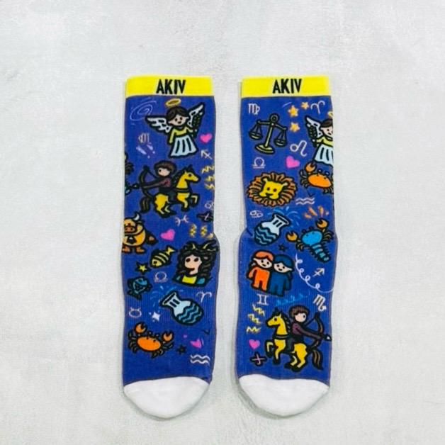 AKIV High-Cut Coolmax Light Cushion Running Socks Unisex | Free Size | Zodiac Party
AKIV 高筒Coolmax輕氣墊跑步襪男女款 | 均碼 | 星座派對