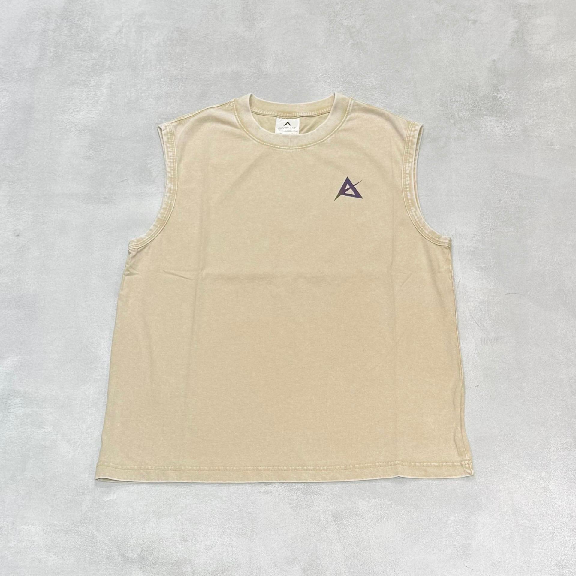 AKIV Cotton Tank Top Unisex | Dusty Sand
棉質休閒款無袖背心男女款 | 沙調灰米色