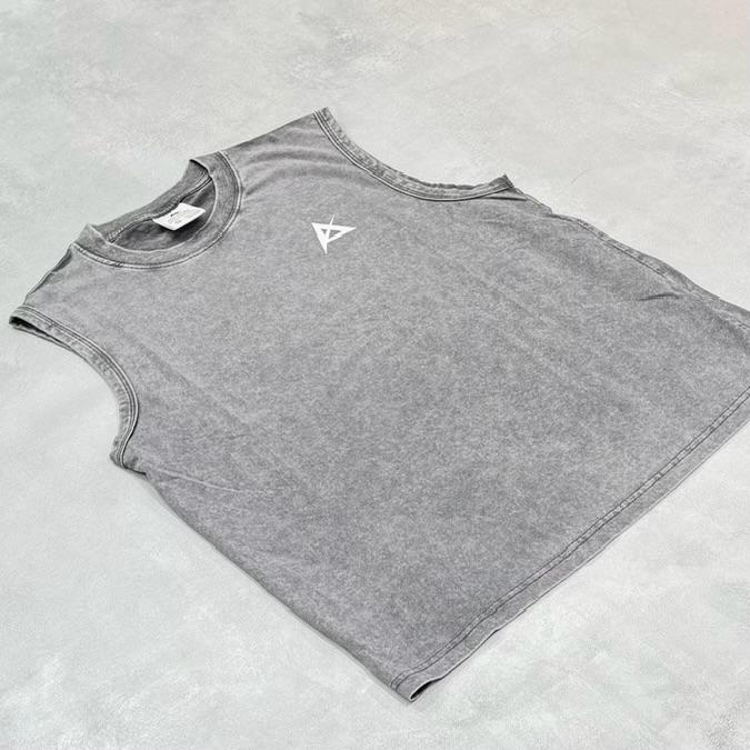 AKIV Cotton Tank Top Unisex | Graffiti Grey
棉質休閒款無袖背心男女款 | 塗鴉灰色