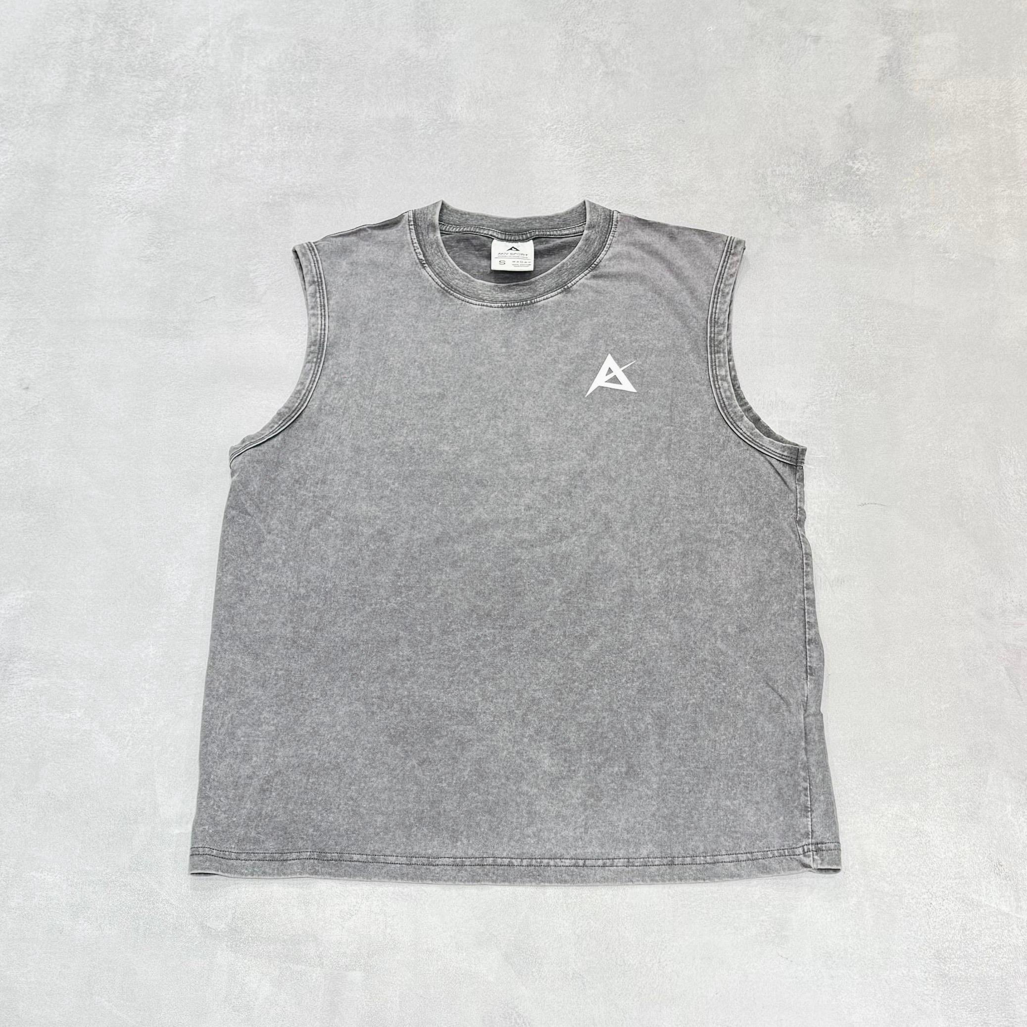 AKIV Cotton Tank Top Unisex | Graffiti Grey
棉質休閒款無袖背心男女款 | 塗鴉灰色