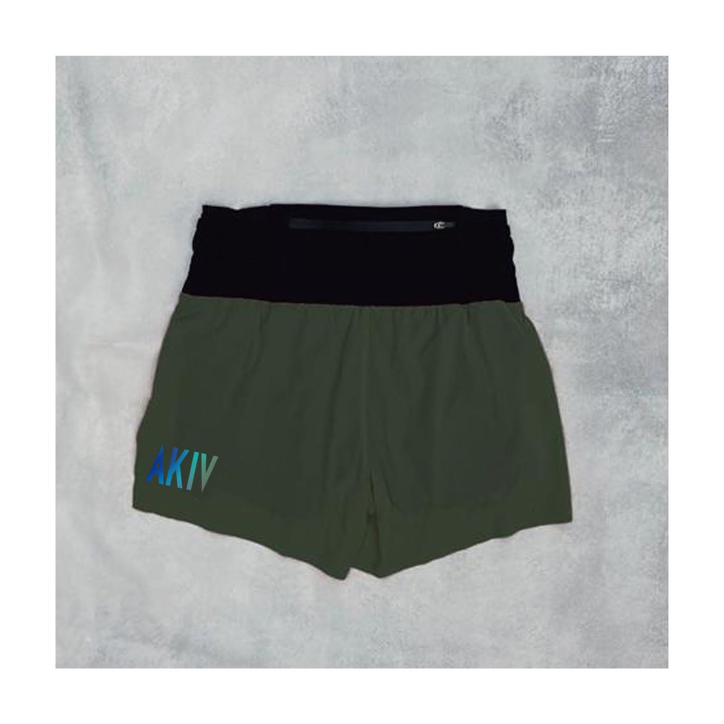【屯門牛】AKIV 2-in-1 Trail Running Shorts Unisex | Inner Tight | Earth Green