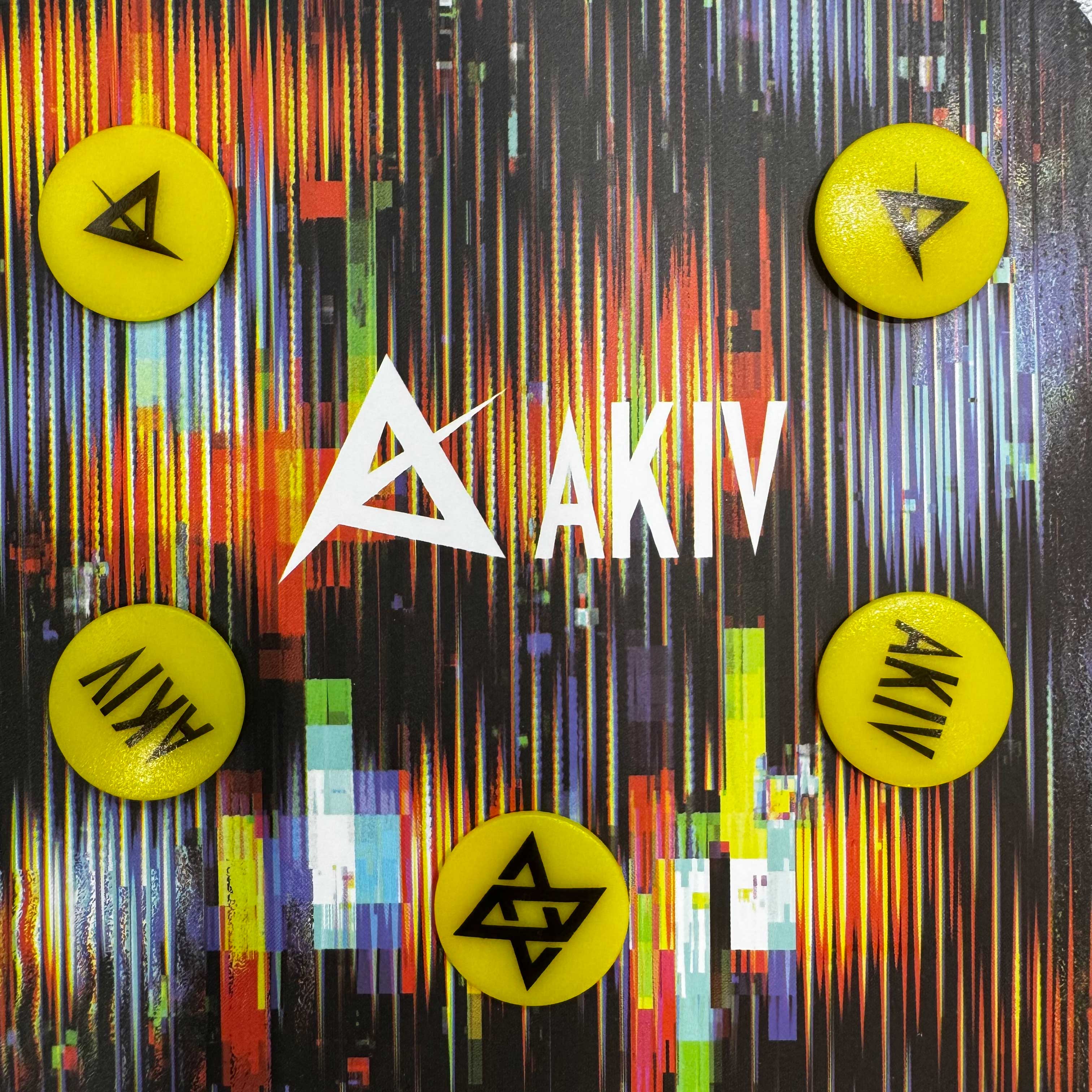 AKIV號碼布扣 | 黃色