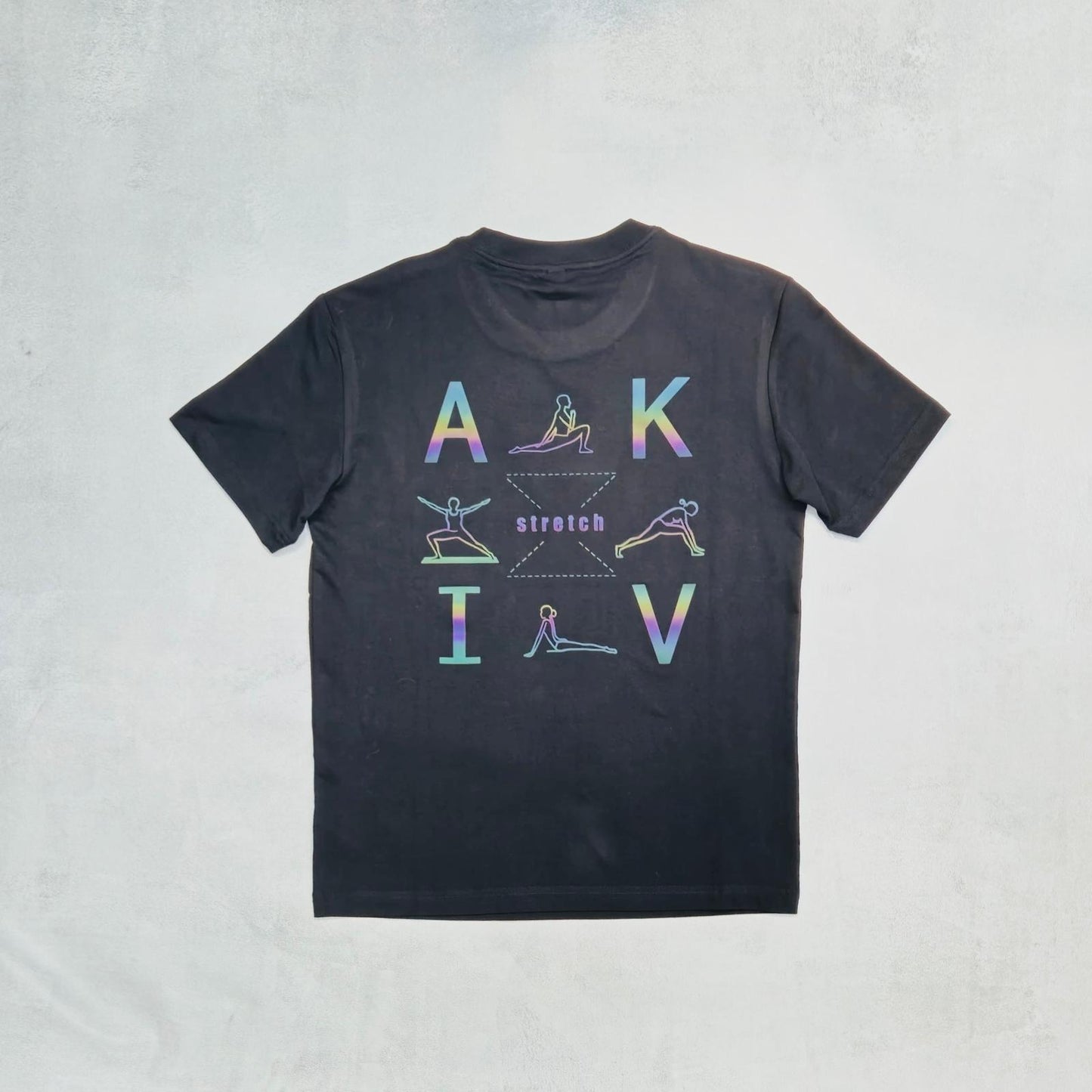 AKIV Cotton T-Shirt Unisex | Stretch | Iridescent Logo
AKIV 棉質休閒款短袖T恤 | 伸展款 | 幻彩 Logo