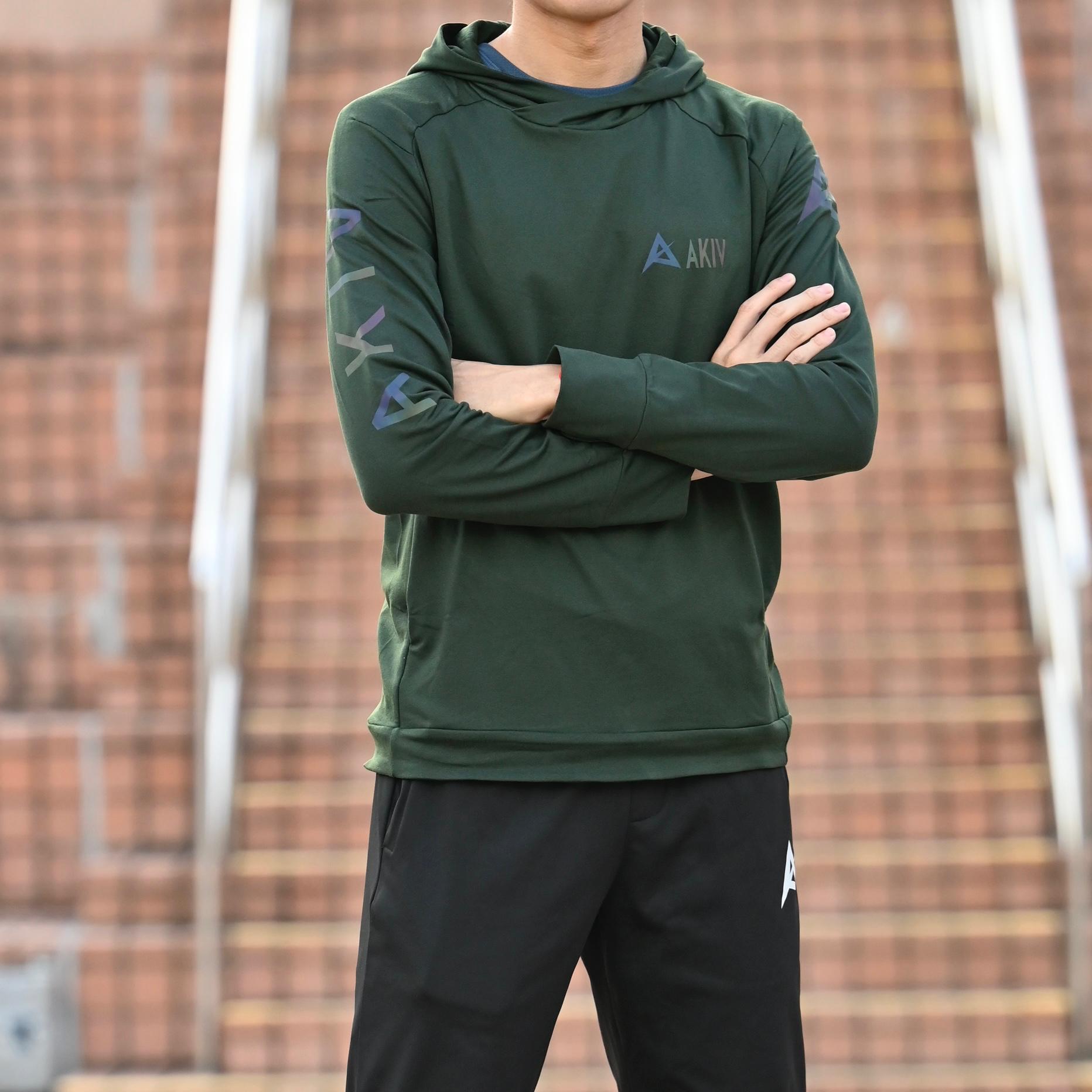 AKIV ProDry Thin Thermal Runner’s Hoodies with Finger Loops Unisex | Dark Green
AKIV 精英速乾保暖拇指環連帽訓練上衣男女款 | 深綠色