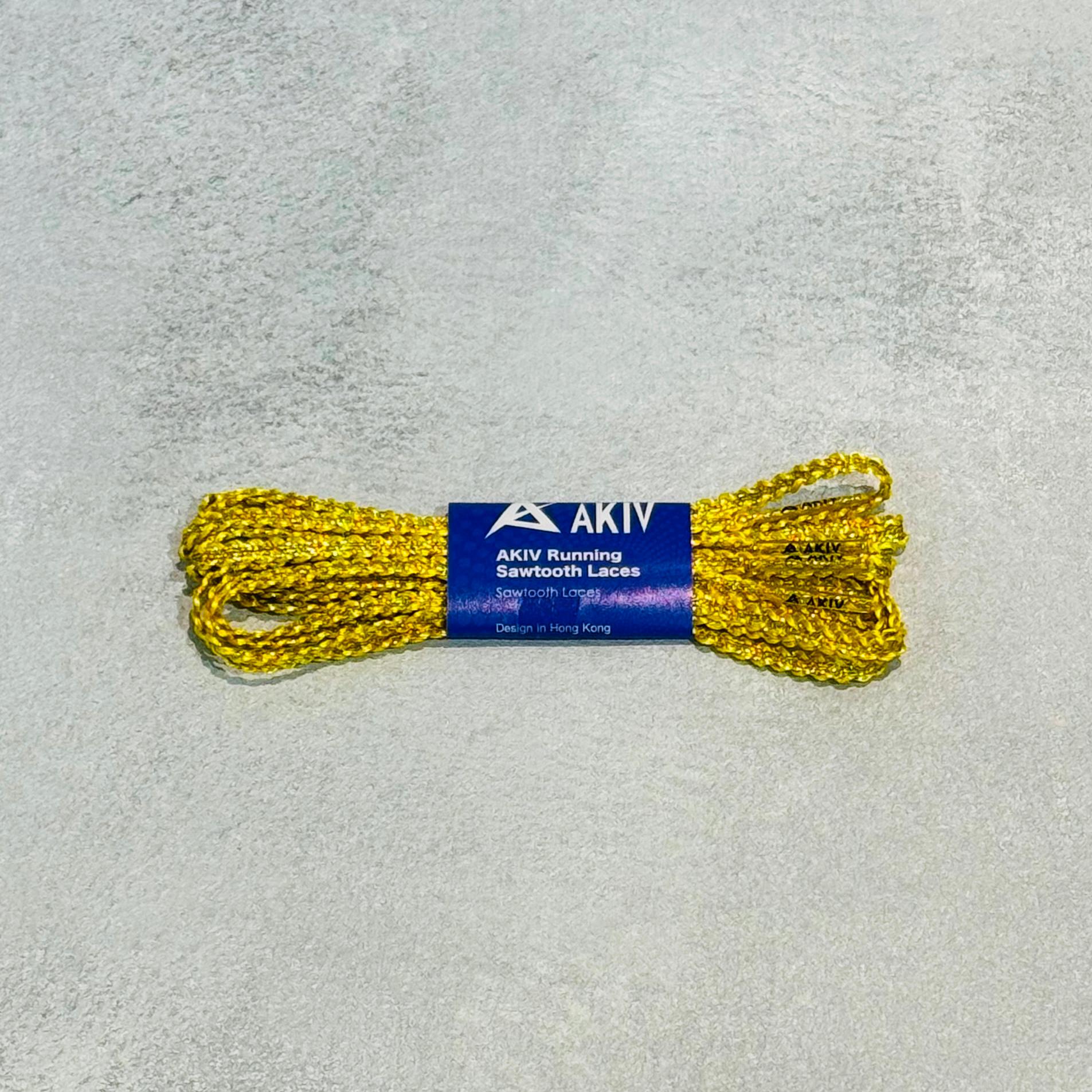 AKIV Running Sawtooth Laces | Special Edition Gold
AKIV 跑步鋸齒鞋帶 | 特别版流金