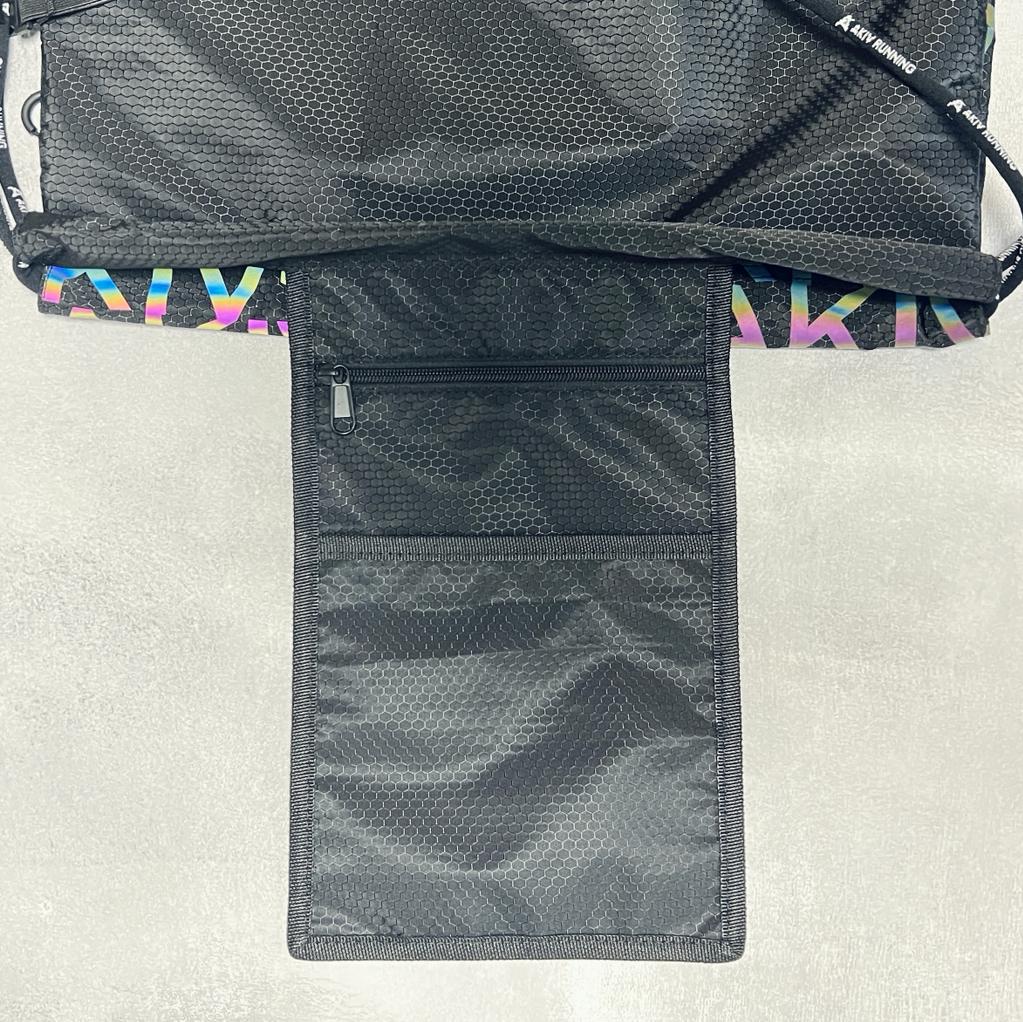 AKIV Waterproof Drawstring Backpack | 2nd Generation | Black and White