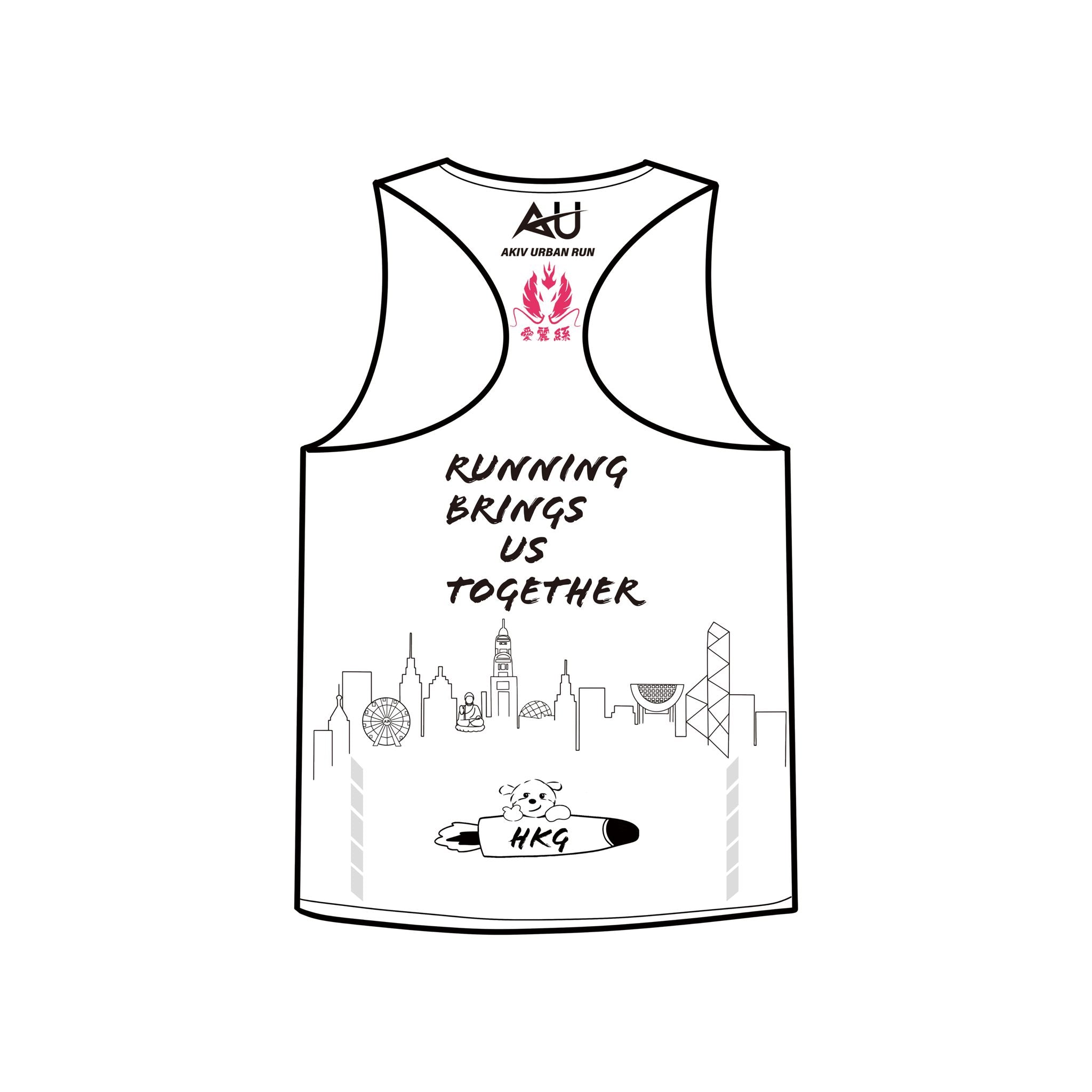 AKIV Elite Singlet Unisex | Urban Run Monster Building