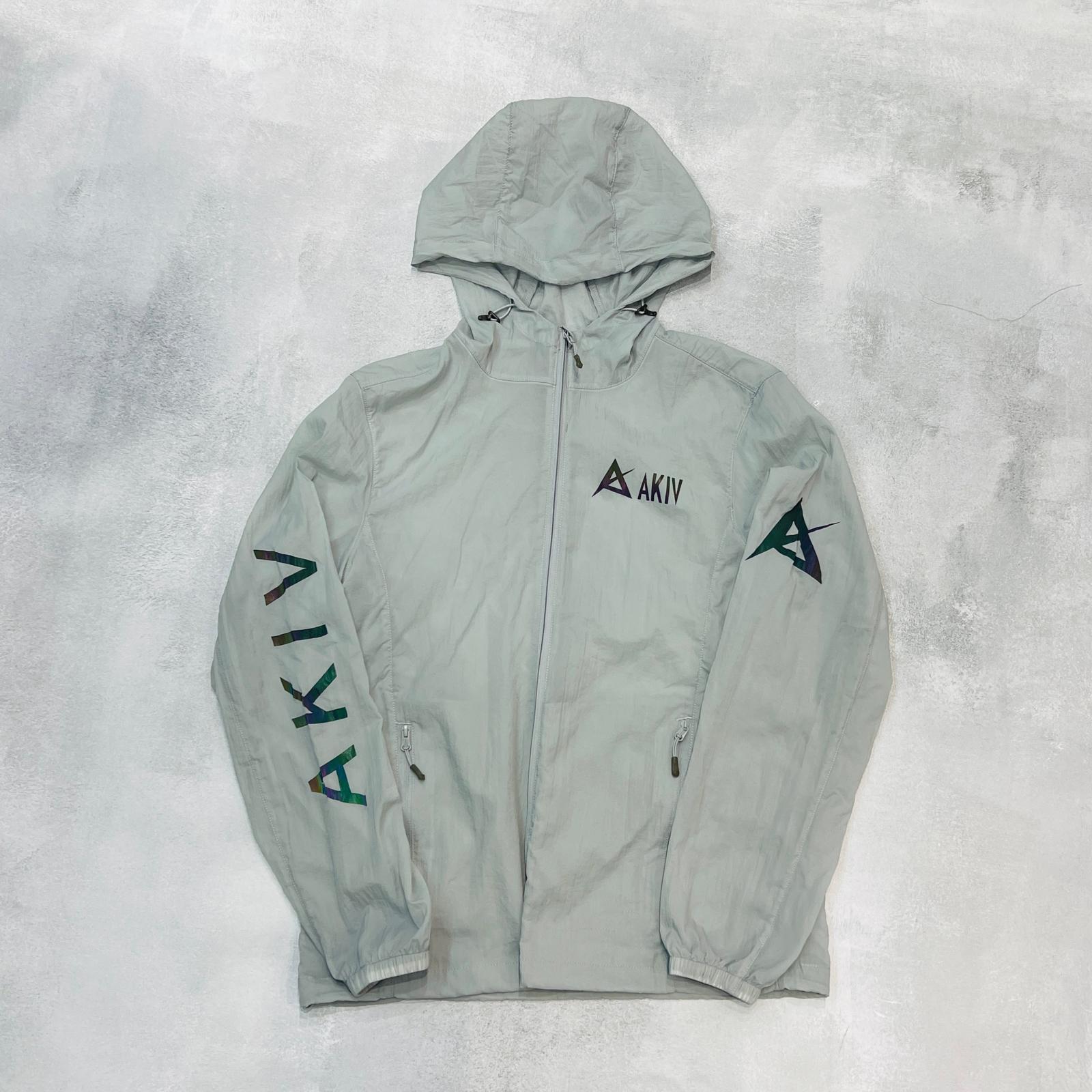 AKIV Running Breathable Waterproof Packable Jacket Unisex | Grey AKIV跑步透氣防水收納式風褸男女款 | 灰色