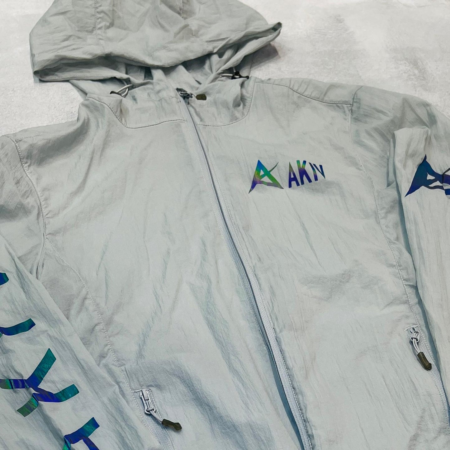 AKIV Running Breathable Waterproof Packable Jacket Unisex | Grey AKIV跑步透氣防水收納式風褸男女款 | 灰色