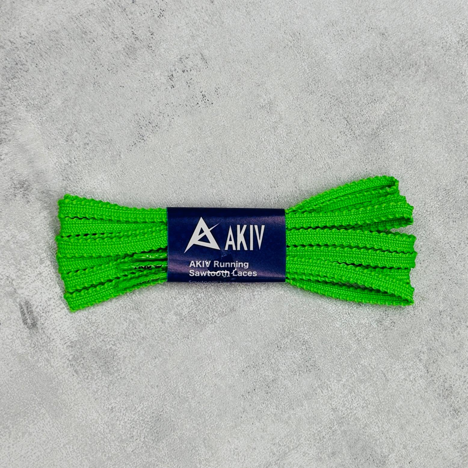 AKIV Running Sawtooth Laces | Fluorescent Green
AKIV 跑步鋸齒鞋帶 | 螢光綠色