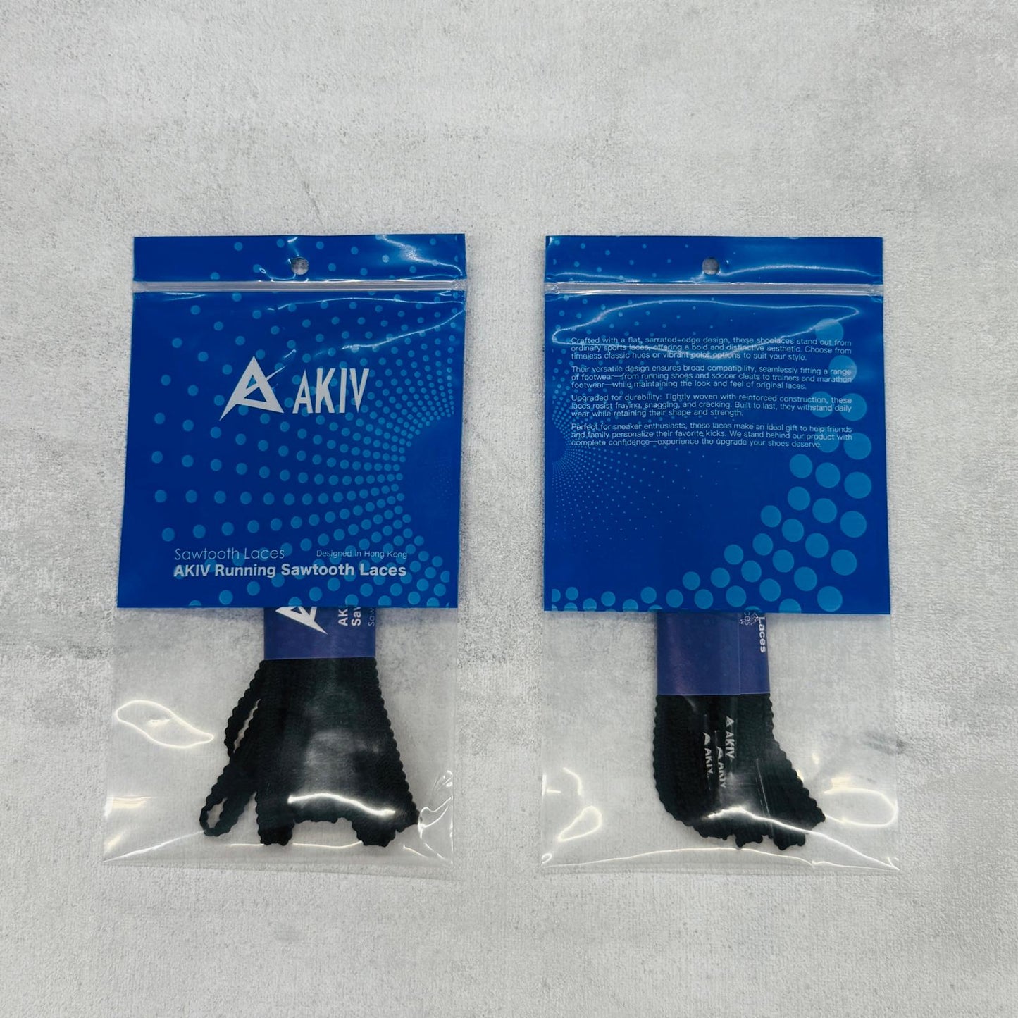 AKIV Running Sawtooth Laces | Black
AKIV 跑步鋸齒鞋帶 | 黑色
