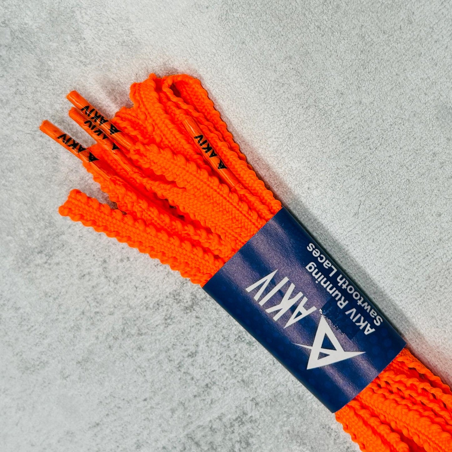 AKIV Running Sawtooth Laces | Fluorescent Orange
AKIV 跑步鋸齒鞋帶 | 螢光橙色