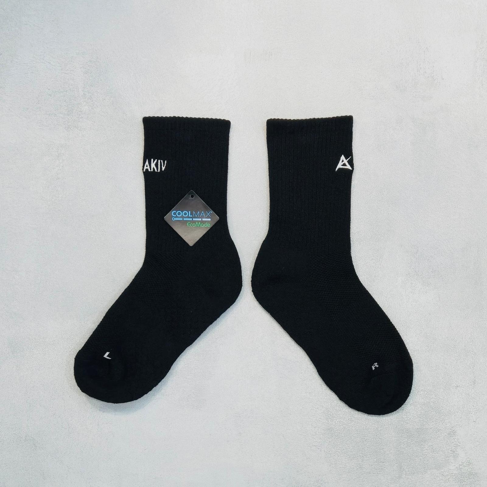 AKIV High-Cut Coolmax Running Socks Unisex | Free Size | Black
AKIV 高筒Coolmax跑步襪男女款 | 均碼 | 黑色