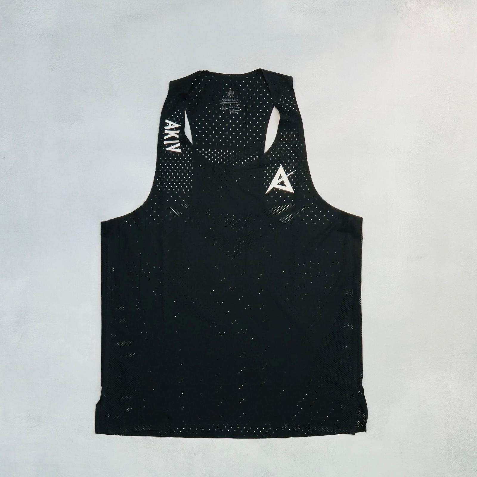 AKIV Elite Black Singlet Unisex | White A
AKIV 精英黑色比賽背心男女款 | 白色A版
