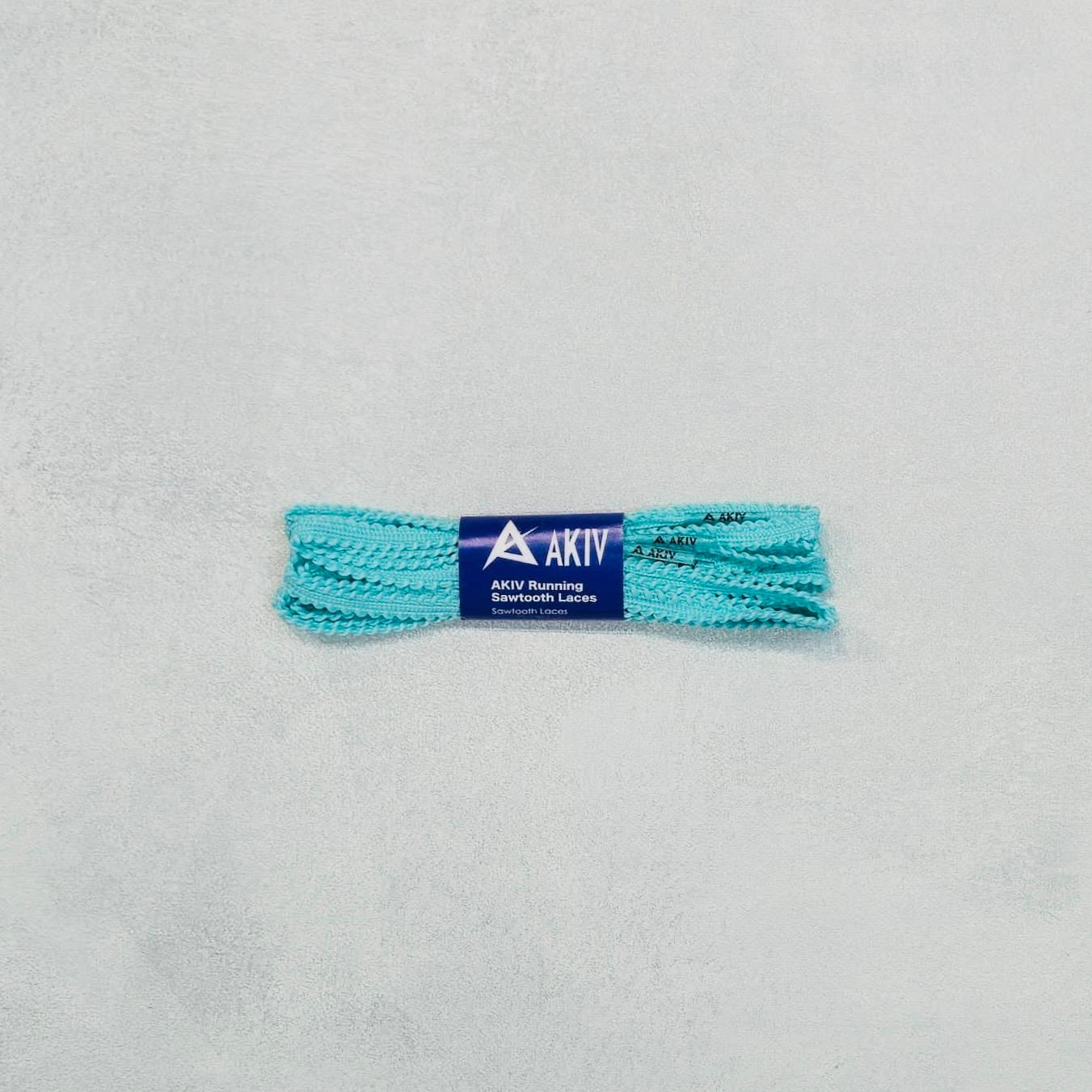 AKIV Running Sawtooth Laces | Aqua Spring
AKIV 跑步鋸齒鞋帶 | 新湖水綠
