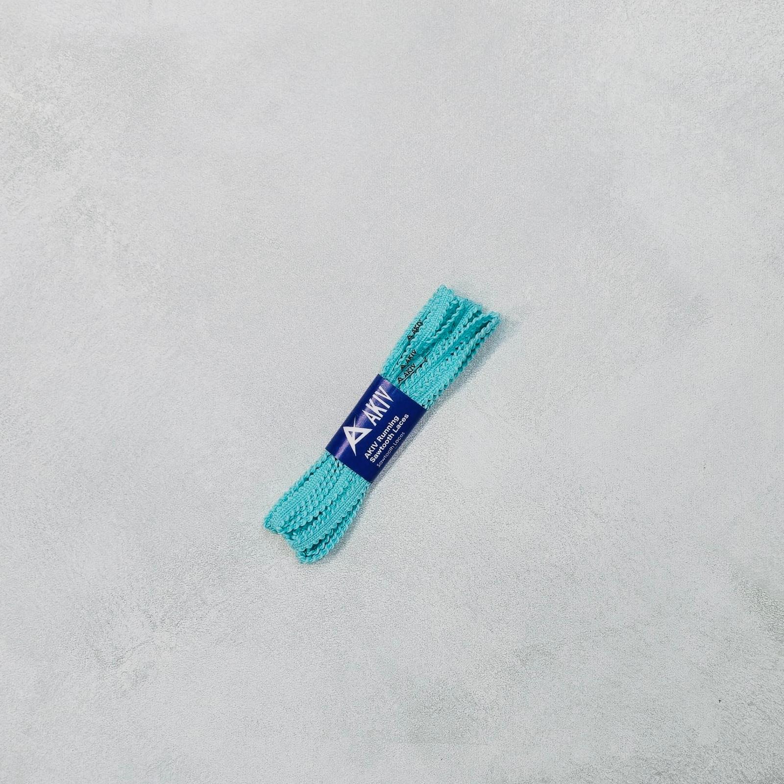 AKIV Running Sawtooth Laces | Aqua Spring
AKIV 跑步鋸齒鞋帶 | 新湖水綠