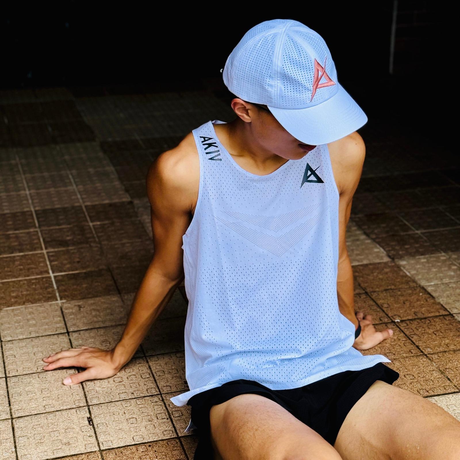 AKIV Elite White Singlet Unisex | Black A
AKIV 精英白色比賽背心男女款 | 黑色A版