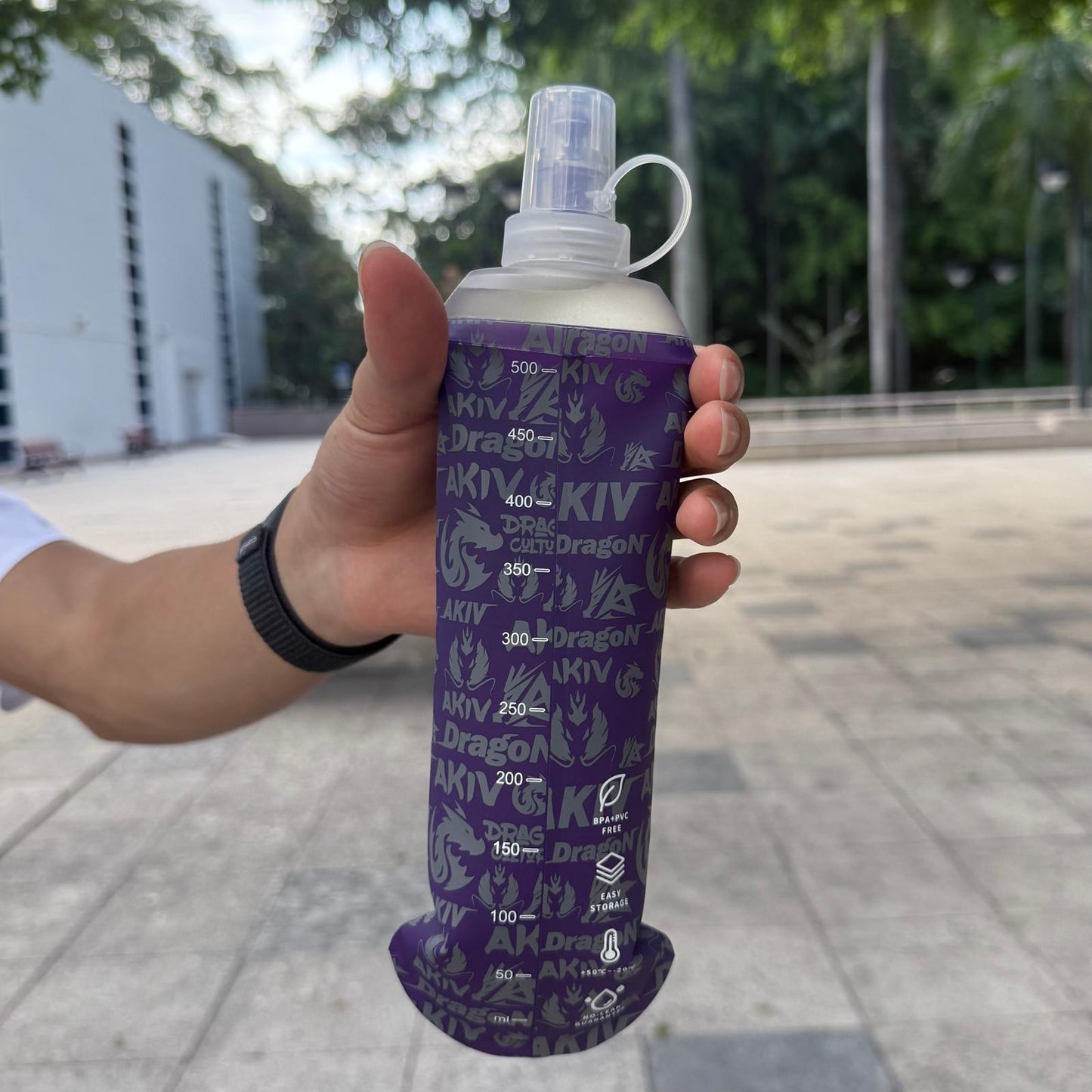 AKIV Soft Water Flask 500ml Dragon Culture Series | Foldable | Purple
AKIV 軟水樽 500ml 龍之文化系列 | 扁身版 | 紫色