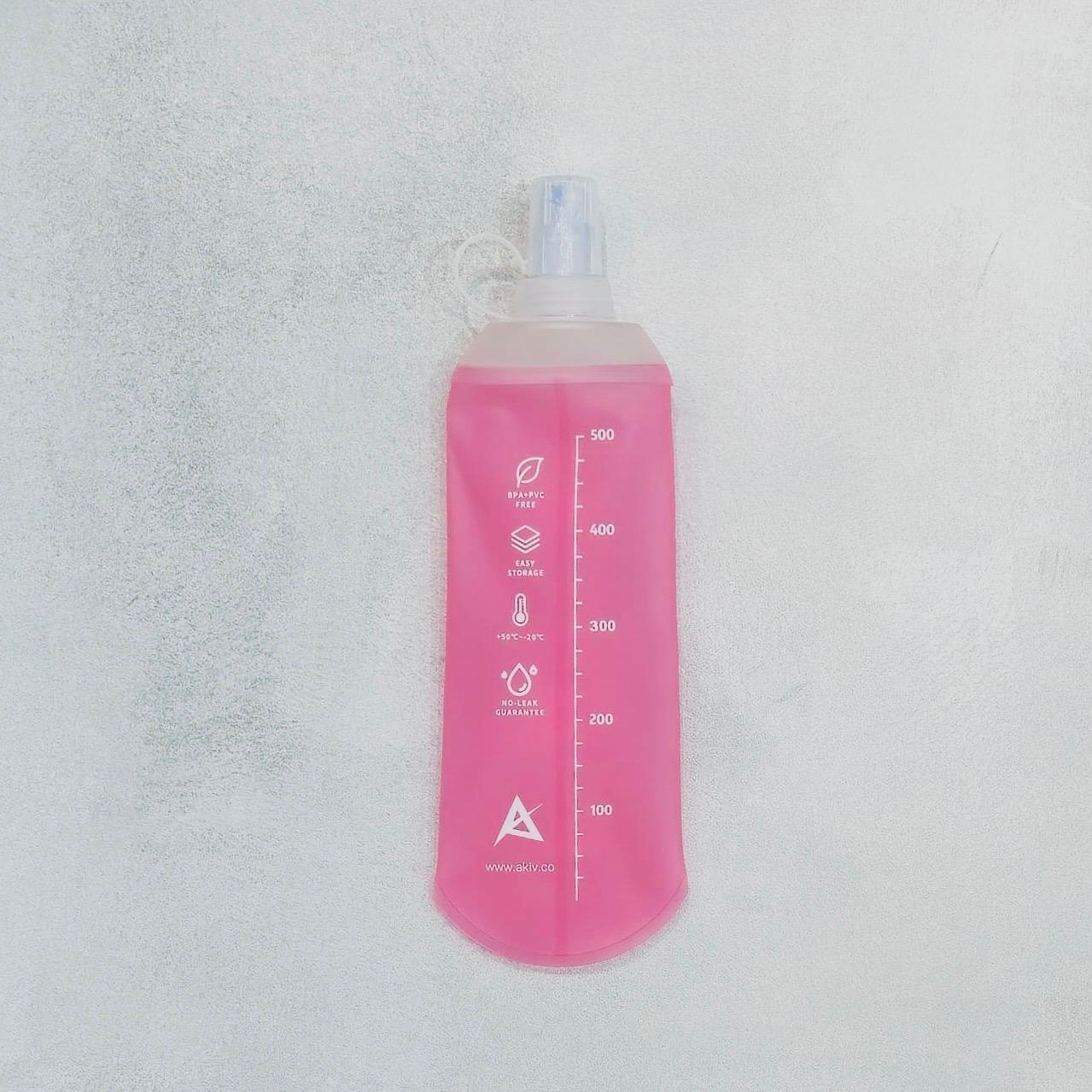 AKIV Soft Water Flask 500ml | Limited Edition Color | Foldable | Bright Pink
AKIV 軟水樽 500ml | 限量顏色 | 扁身版 | 淺粉色