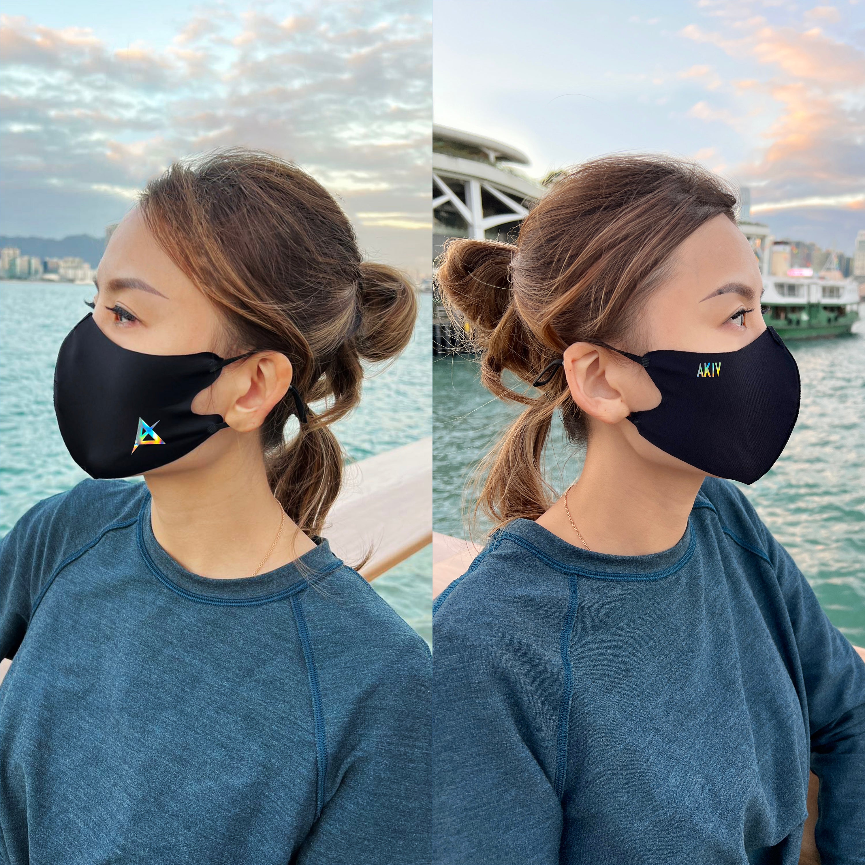 AKIV Sports Running Mask (Metal Logo)