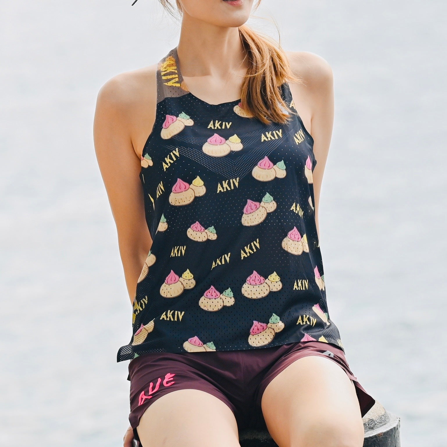 AKIV Elite Singlet Unisex | Iced Gem Biscuits