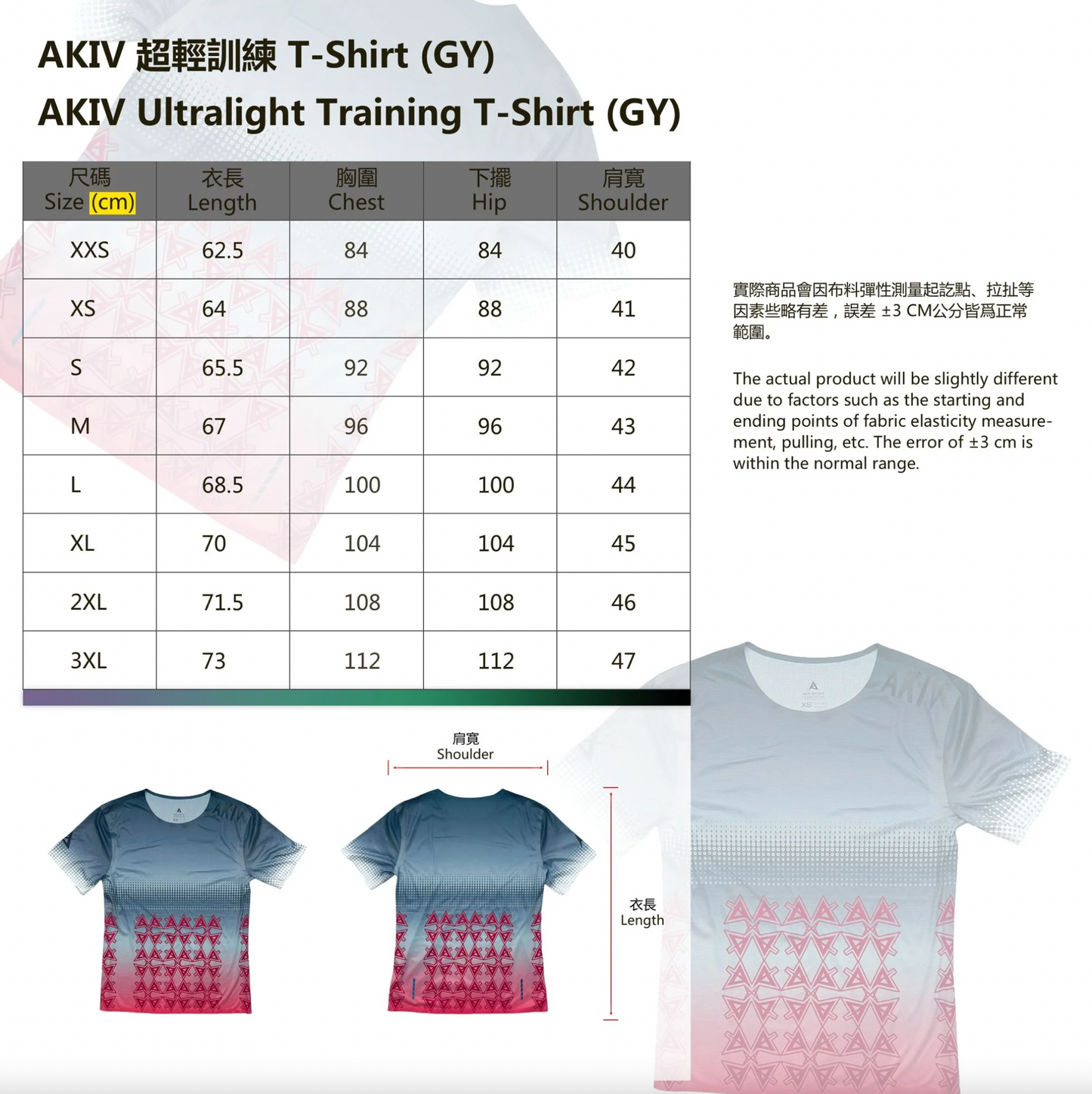 AKIV Ultralight Training T-Shirt (Gray)