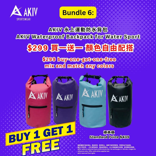 Running Season Deal | AKIV Waterproof Backpack for Water Sport 10L
