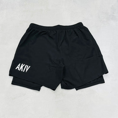 AKIV  2-in-1 Training Shorts Unisex | Onyx Black
AKIV 二合一訓練短褲男女款 | 曜石黑 