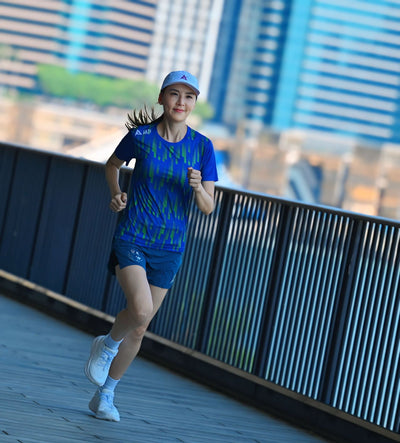 AKIV 2-in-1 Multi-Pocket Running Shorts Women | Inner Tight | Blue