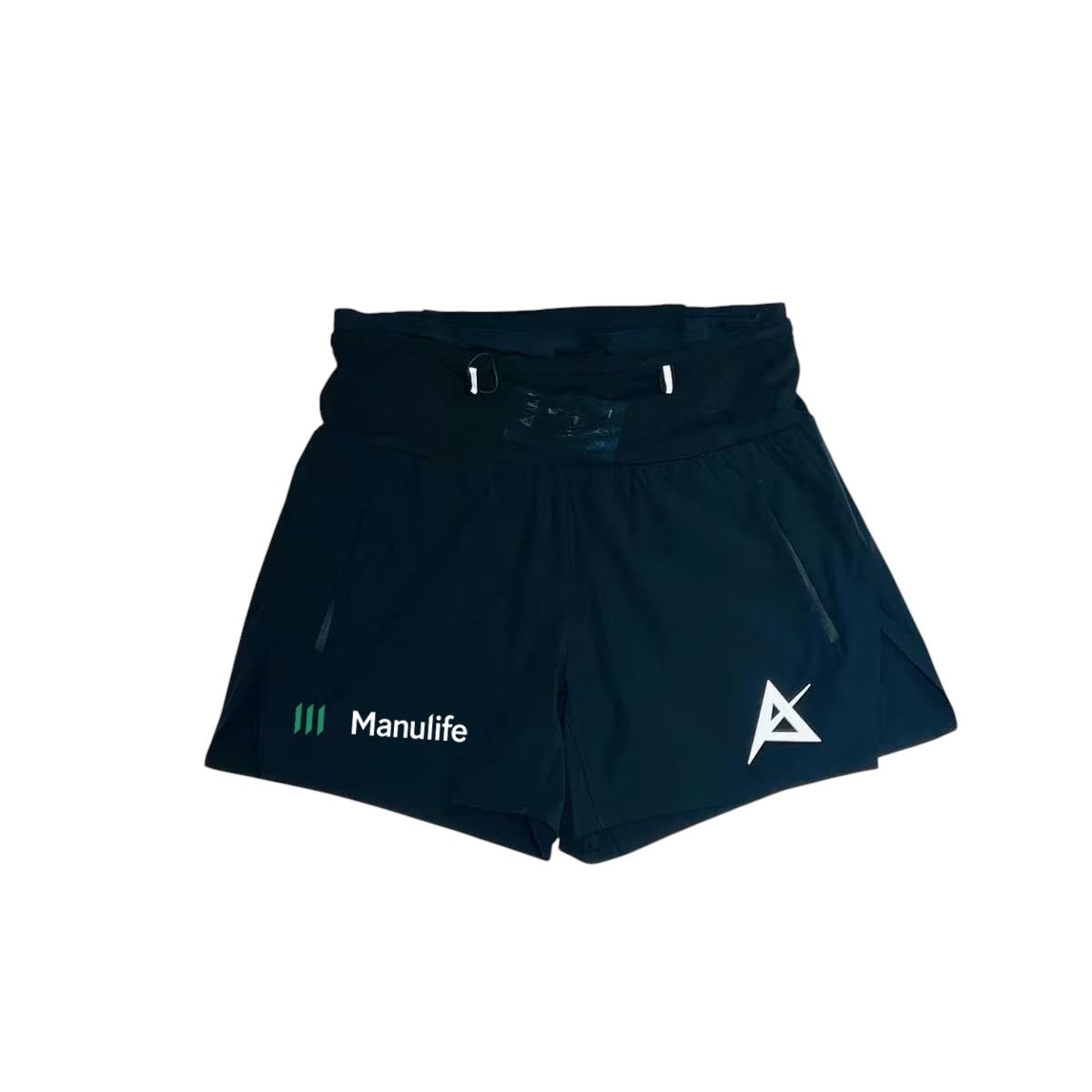Pre-Order | AKIV x Manulife 2-in-1 Trail Running Shorts Unisex | Inner Tight | Black