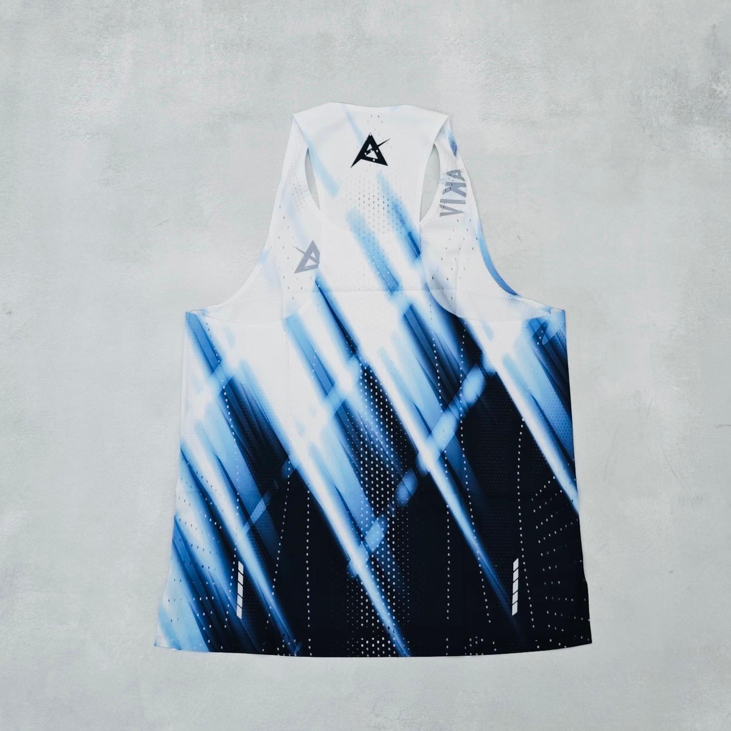 AKIV AeroPro Singlet Unisex | Blue Velocity
AKIV 空力競速背心男女款 | 藍焰光影