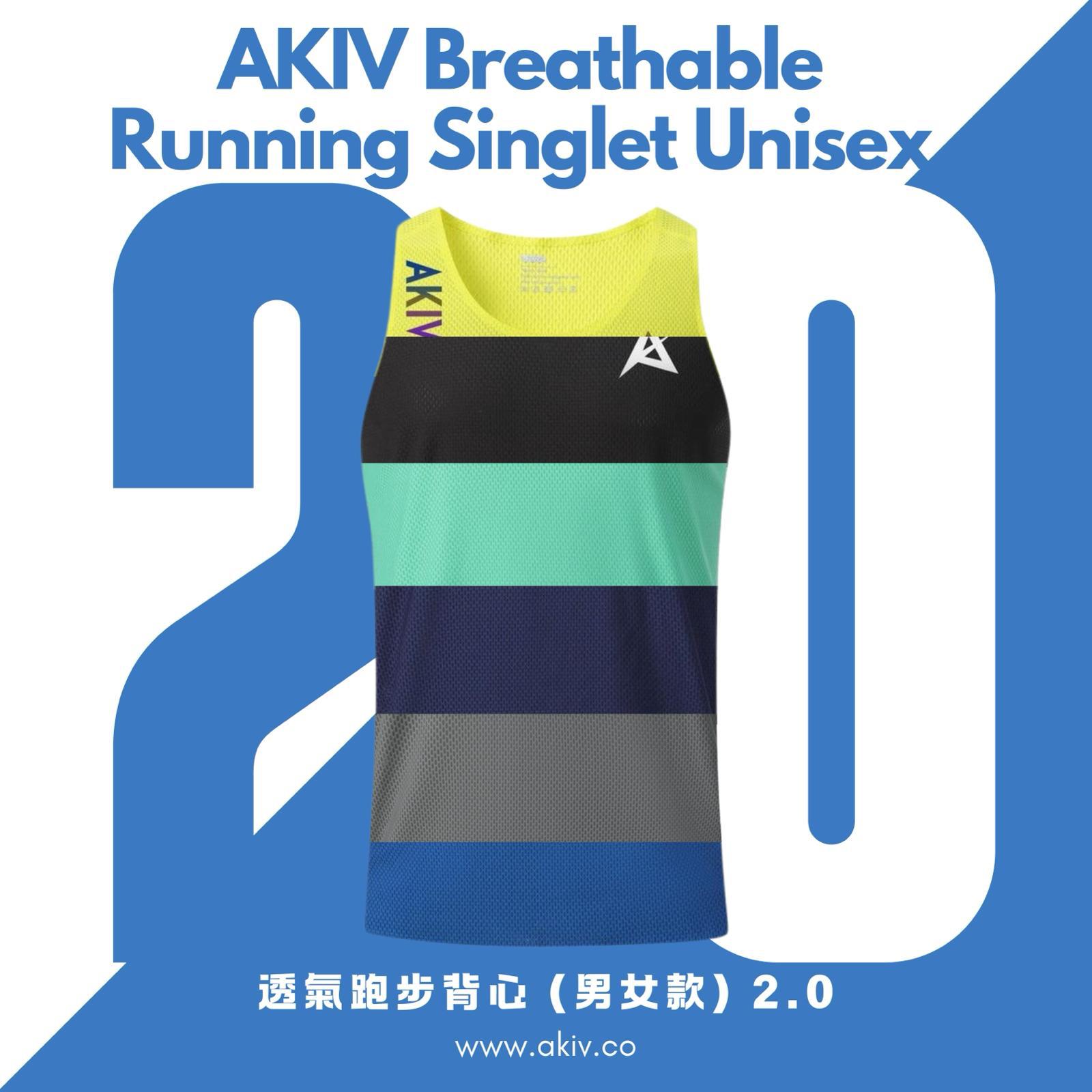 AKIV Breathable Running Singlet Unisex 2.0