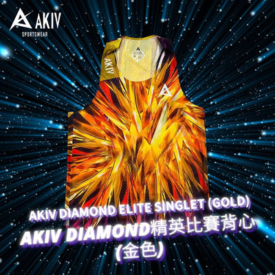 AKIV Elite Singlet Unisex | Gold Diamond