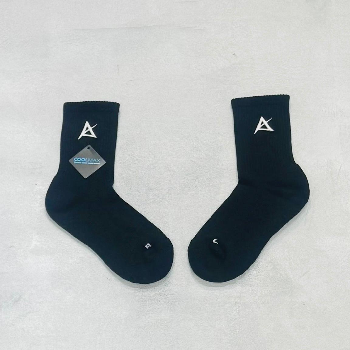 AKIV High-Cut Coolmax Running Black Socks Unisex | Free Size | White A Edition
AKIV 高筒Coolmax黑色跑步襪男女款 | 均碼 | 白色A版