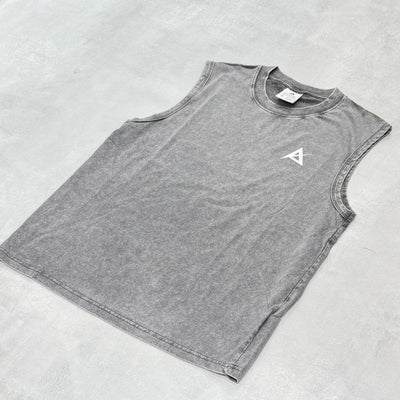 AKIV Cotton Tank Top Unisex | Graffiti Grey
棉質休閒款無袖背心男女款 | 塗鴉灰色