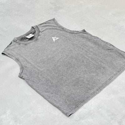 AKIV Cotton Tank Top Unisex | Graffiti Grey
棉質休閒款無袖背心男女款 | 塗鴉灰色