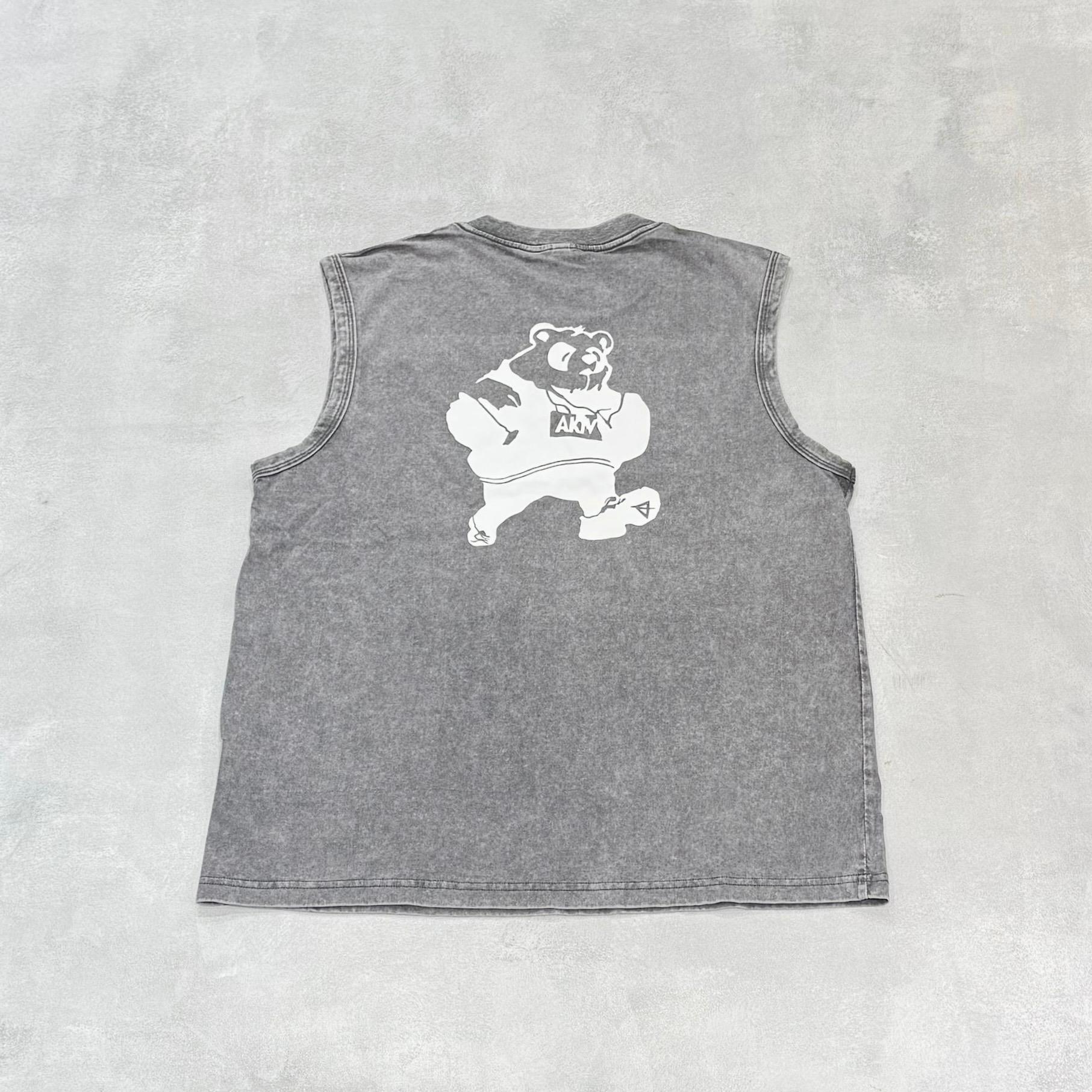 AKIV Cotton Tank Top Unisex | Graffiti Grey
棉質休閒款無袖背心男女款 | 塗鴉灰色