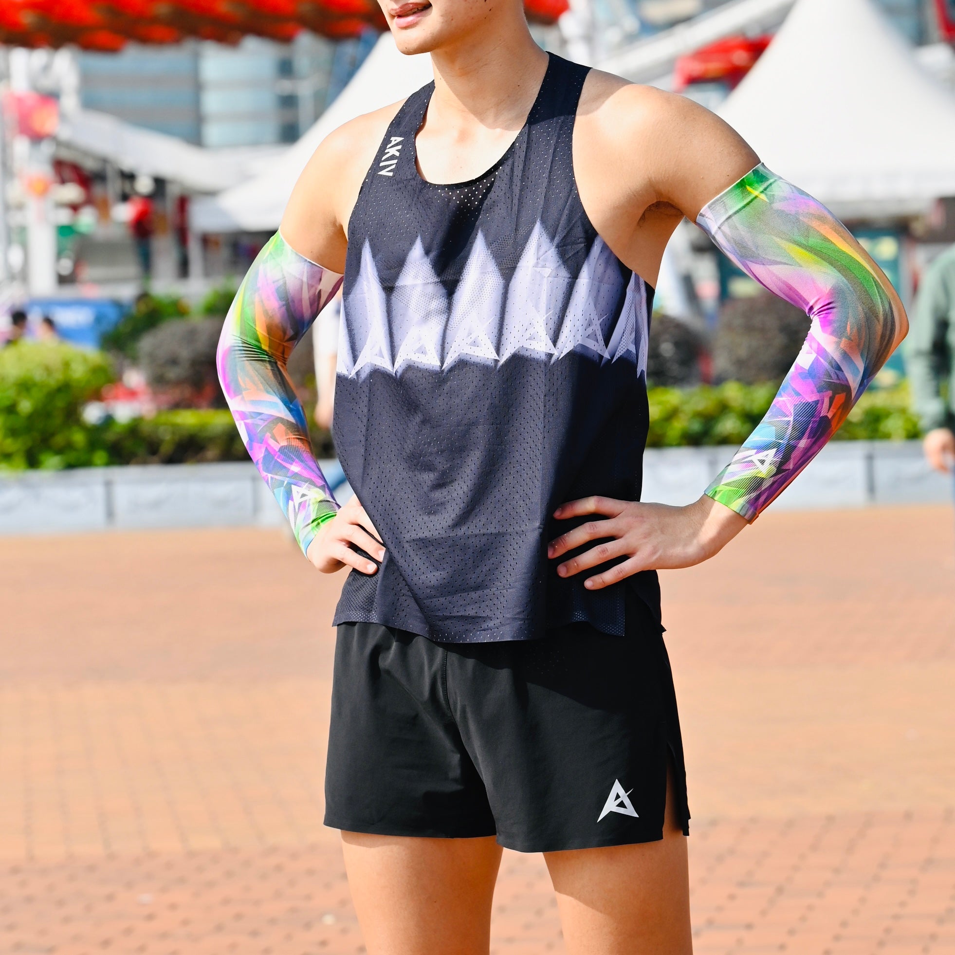 AKIV Lightweight Quick Dry Running Sleeves | Diamond