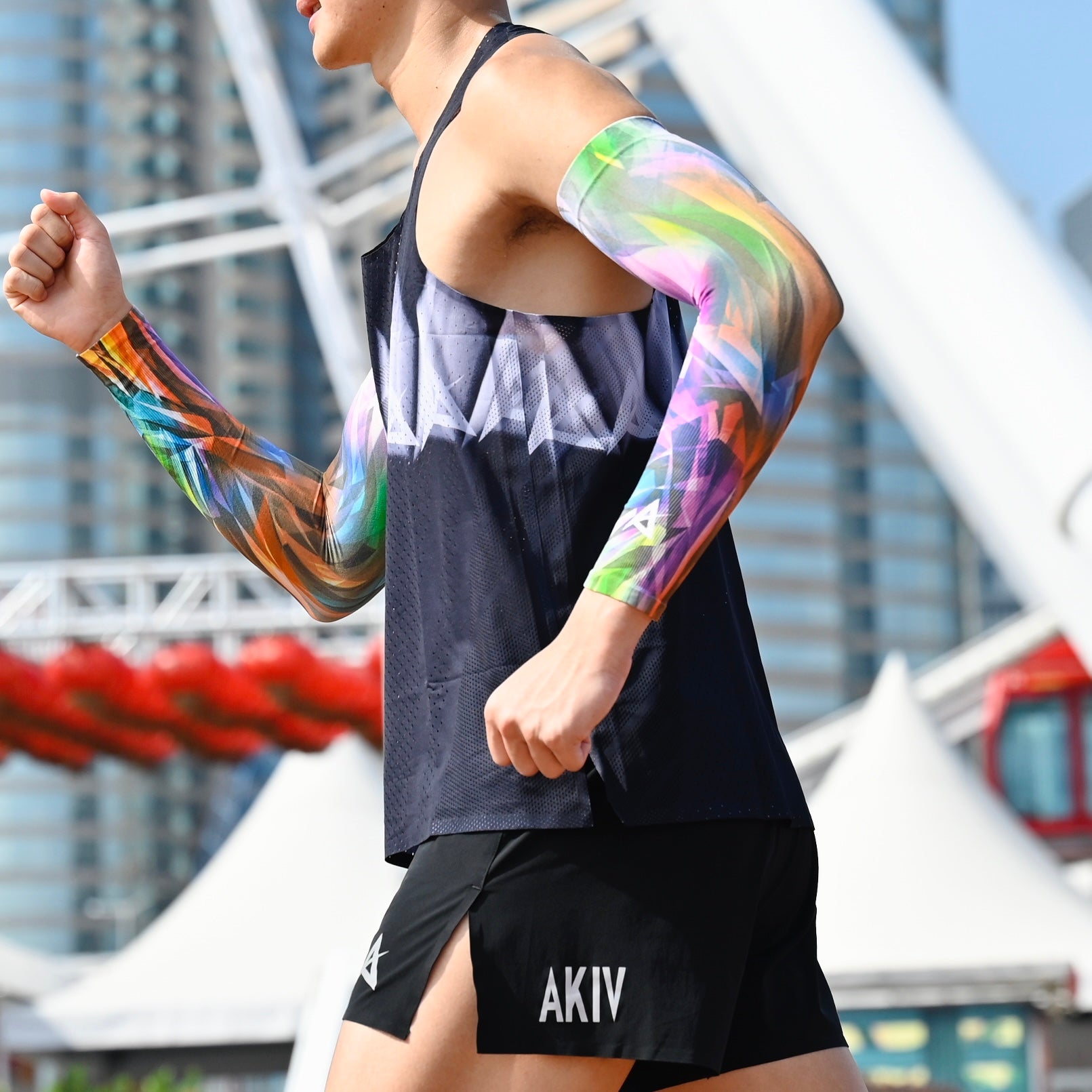 AKIV Lightweight Quick Dry Running Sleeves | Diamond