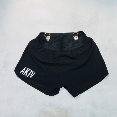 AKIV 2" Running Shorts with Hidden Patch Pockets Unisex | Triangular inner | Black
AKIV 2" 跑步褲連隱藏式內袋男女款 | 三角內膽版 | 黑色