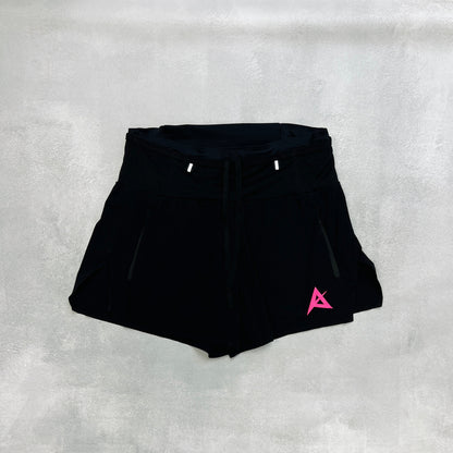 AKIV Trail Running Shorts Unisex | Triangular inner | Black