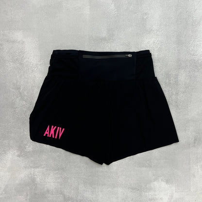 AKIV Trail Running Shorts Unisex | Triangular inner | Black