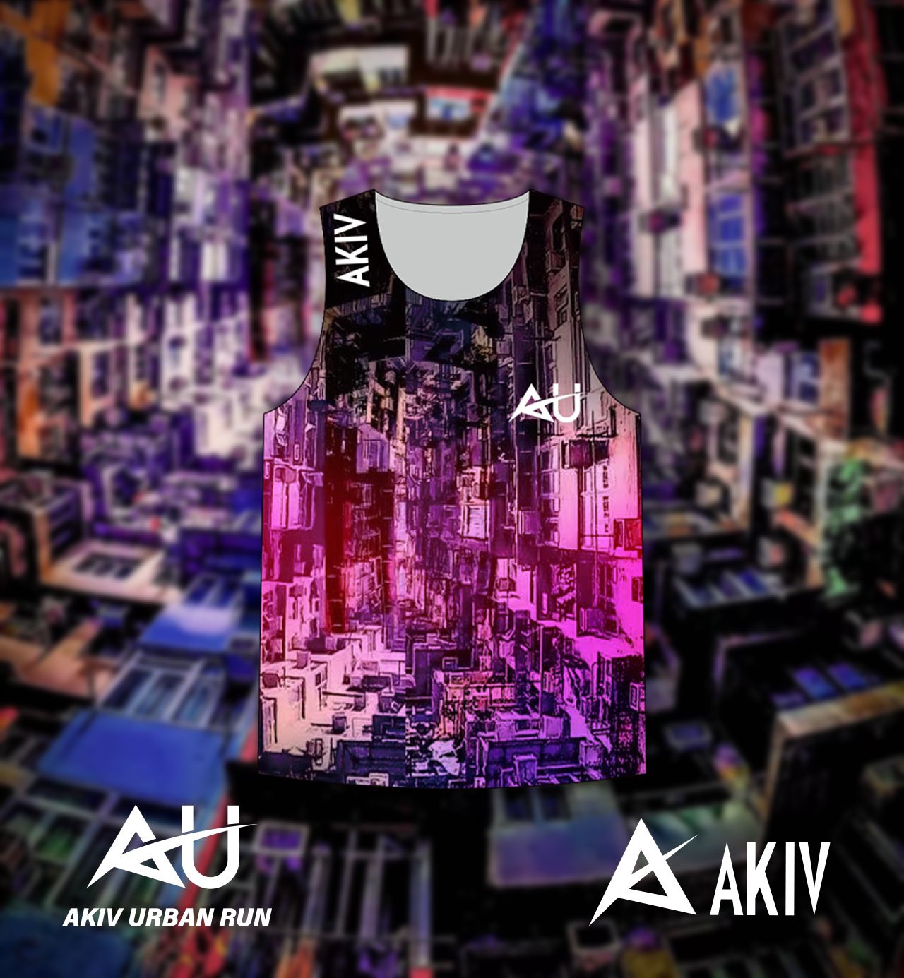 AKIV Elite Singlet Unisex | Urban Run Monster Building