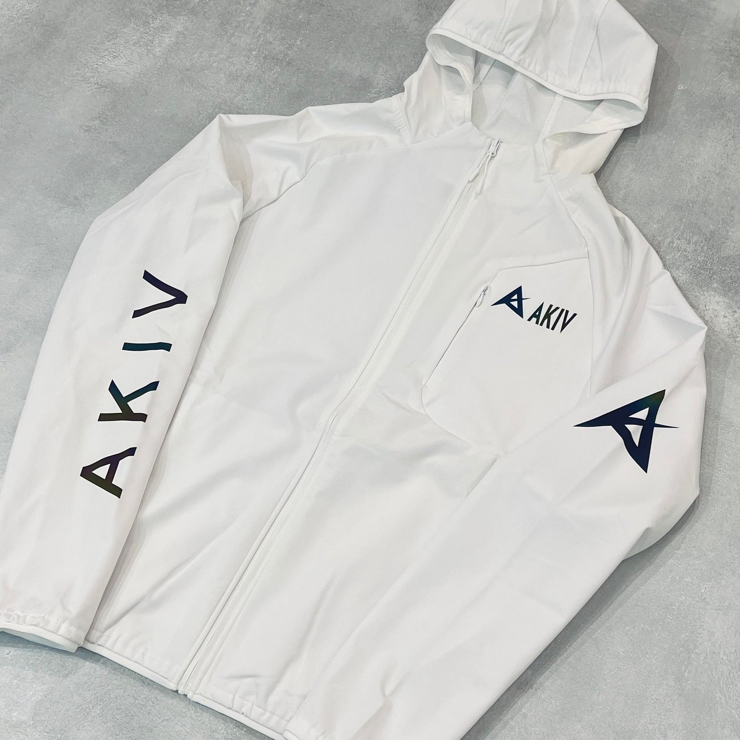 AKIV Running Breathable Waterproof Jacket Unisex | White AKIV跑步透氣防水風褸男女款 | 白色