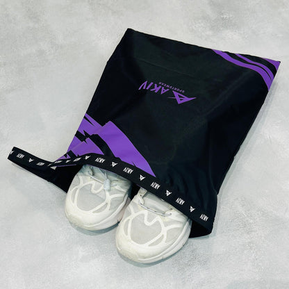 AKIV Magic Tape Waterproof Sports Shoe Bag | Jumbo Size | Purple AKIV魔術貼防水運動鞋袋 | 特大版 | 紫色