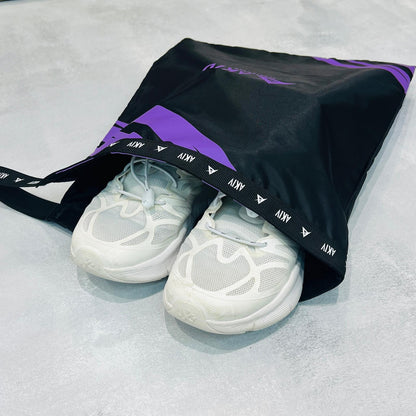 AKIV Magic Tape Waterproof Sports Shoe Bag | Jumbo Size | Purple AKIV魔術貼防水運動鞋袋 | 特大版 | 紫色