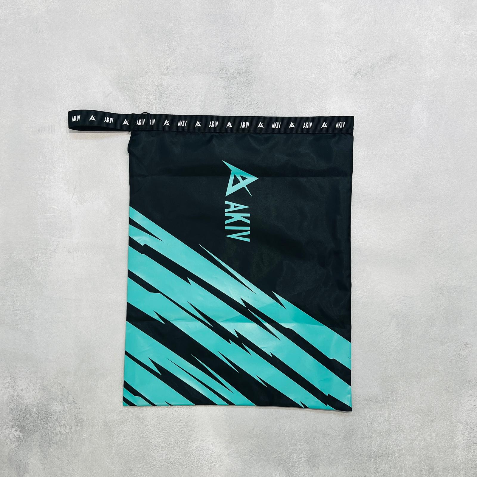 AKIV Magic Tape Waterproof Sports Shoe Bag | Jumbo Size | Tiffany Blue AKIV魔術貼防水運動鞋袋 | 特大版 | 薄荷綠色